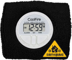 CoolFire Boom Vibrating Alarm Clock - Sweat Band Digital Alarm Watch with USB Charging Port - Smart Alarm Clock for Wrist 1685D