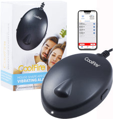 CoolFire - Bluetooth Vibrating Alarm Clock for Heavy Sleepers Adults, Vibrating Alarm Clock Plus Loud Alarm Sound. Loud Alarm Clock for Heavy Sleepers, Bed Shaker Alarm Clock + USB Charger 1734D