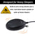 CoolFire - Bluetooth Vibrating Alarm Clock for Heavy Sleepers Adults, Vibrating Alarm Clock Plus Loud Alarm Sound. Loud Alarm Clock for Heavy Sleepers, Bed Shaker Alarm Clock + USB Charger 1734D