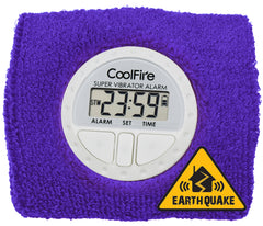 CoolFire Boom Vibrating Alarm Clock - Sweat Band Digital Alarm Watch with USB Charging Port - Smart Alarm Clock for Wrist 1685C