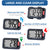 CoolFire - Pedometer, 2025 Indoor & Outdoor 3D Clip-On Pedometer, Accurate Step Counter for Walking Steps and Miles, Calories, Ankle Step Tracker for Fitness, Optional App