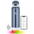 HANDYSPRING- Smart Water Bottle with Reminder to Drink Water - Lights and Sound Alert Hydrate Tracker Bottle  (with straw)