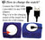 Coolfire - Vibrating Alarm Clock Sweatband, Silent Wake Yourself Up Wristband Vibrating Alarm Watch for Couples, Students, Easy to Set on User-Friendly App, Hearing Impaired, USB Chargeable(WHOLESALE X 50PCS)