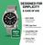 NYSW Men’s Atomic Time Sync Analog Pedometer Watch, Walking Step Counter, Calories & Miles, American Voice Announces Time