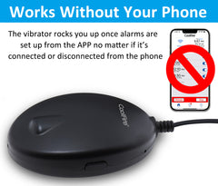 CoolFire - Bluetooth Vibrating Alarm Clock for Heavy Sleepers Adults, CoolFire - Bluetooth Vibrating Alarm Clock for Heavy Sleepers Adults,