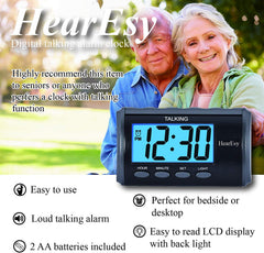 Talking Alarm Clock for Visually Impaired - LDay Clock for Seniors ...