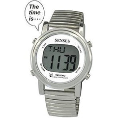 ATOMIC! Talking Watch - Sets Itself SENSES Metal Easy-To-Read Talking Watch 1021