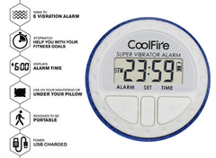 CoolFire Boom Vibrating Alarm Clock - Sweat Band Digital Alarm Watch ...